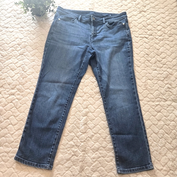 J. Jill Authentic Fit Slim Ankle Jeans, Size 12P - Picture 1 of 8